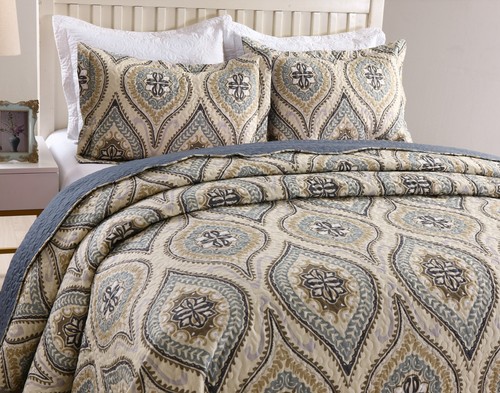3pc quilt bedspread sets - bedspread,